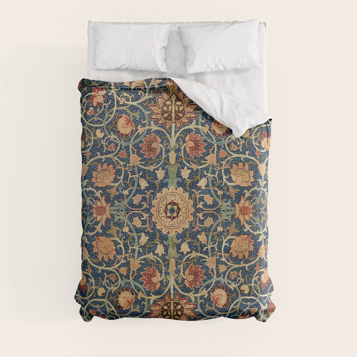 William Morris Floral Carpet Print Duvet Cover Gallery Image 3