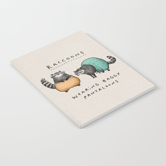 Raccoons Wearing Baggy Pantaloons Notebook Gallery Image 1