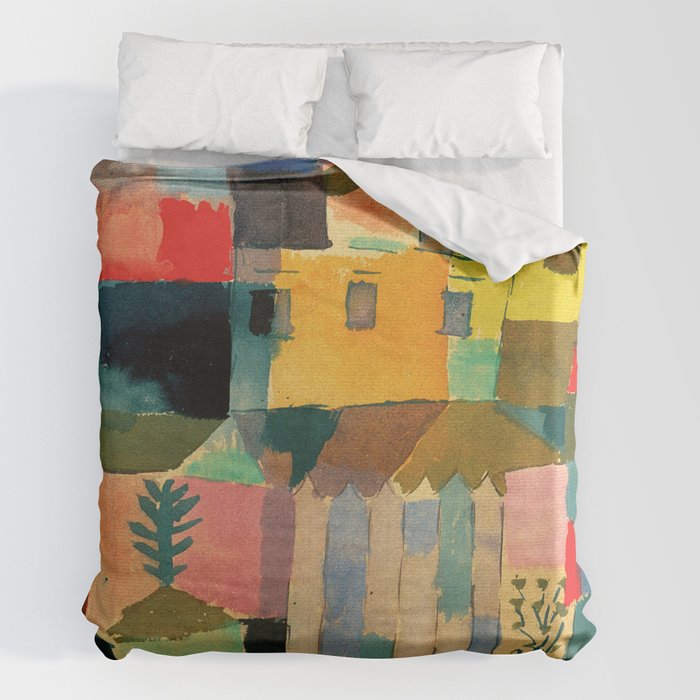 Paul Klee "Houses on the Sea 1914" Duvet Cover Gallery Image 7