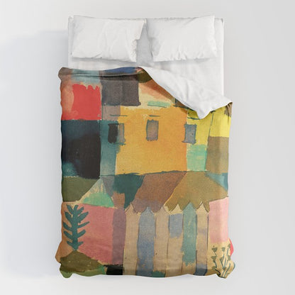 Paul Klee "Houses on the Sea 1914" Duvet Cover Gallery Image 1