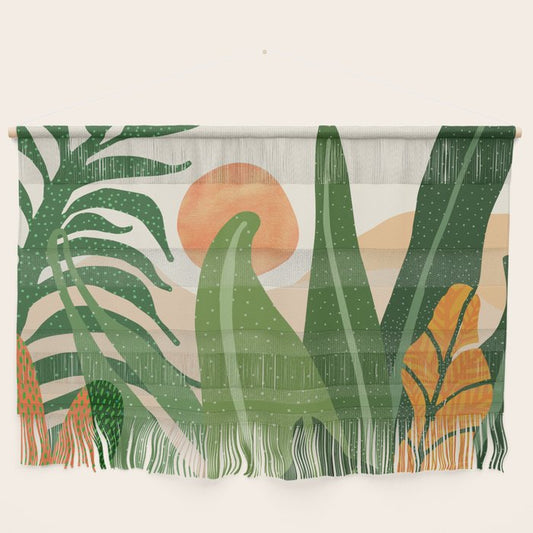 Desert Garden Sunset Landscape Wall Hanging Gallery Image 2