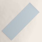 Light Ice Blue Pale Solid Color Yoga Mat Gallery Image 1