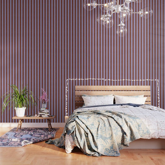 wide stripe in cacao Wallpaper Gallery Image 1