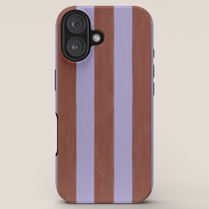 wide stripe in cacao iPhone Case Gallery Image 5