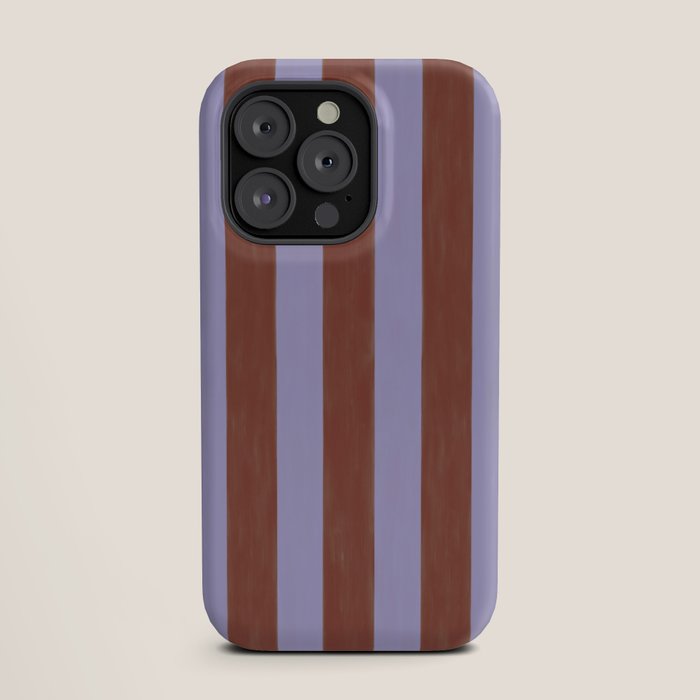 wide stripe in cacao iPhone Case Gallery Image 19