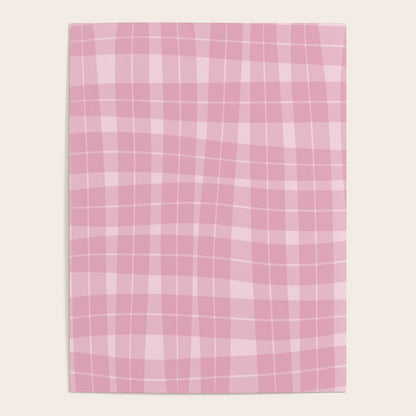 Wavy Plaid Pink Poster Gallery Image 4