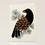 Bird & Berries Stationery Card Gallery Image 1