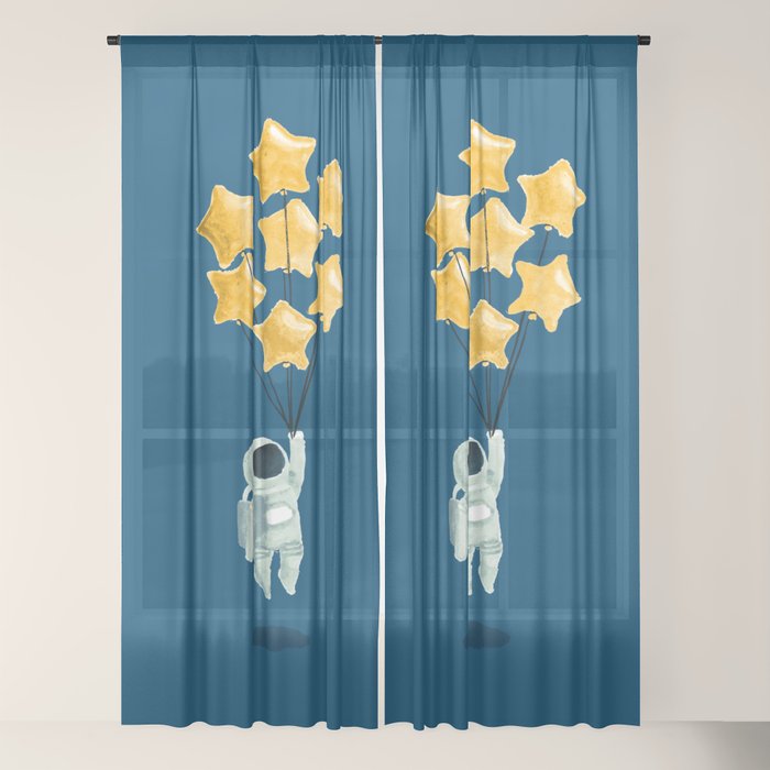 Astronaut's dream Window Curtain Gallery Image 22