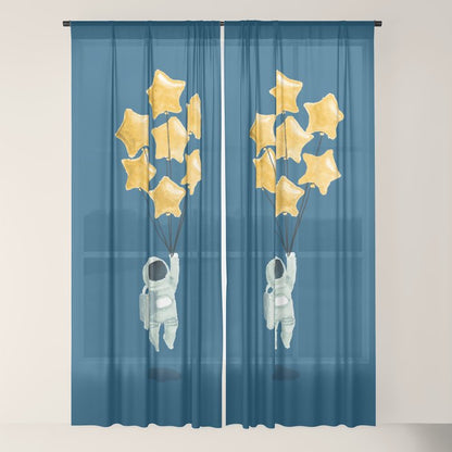 Astronaut's dream Window Curtain Gallery Image 22