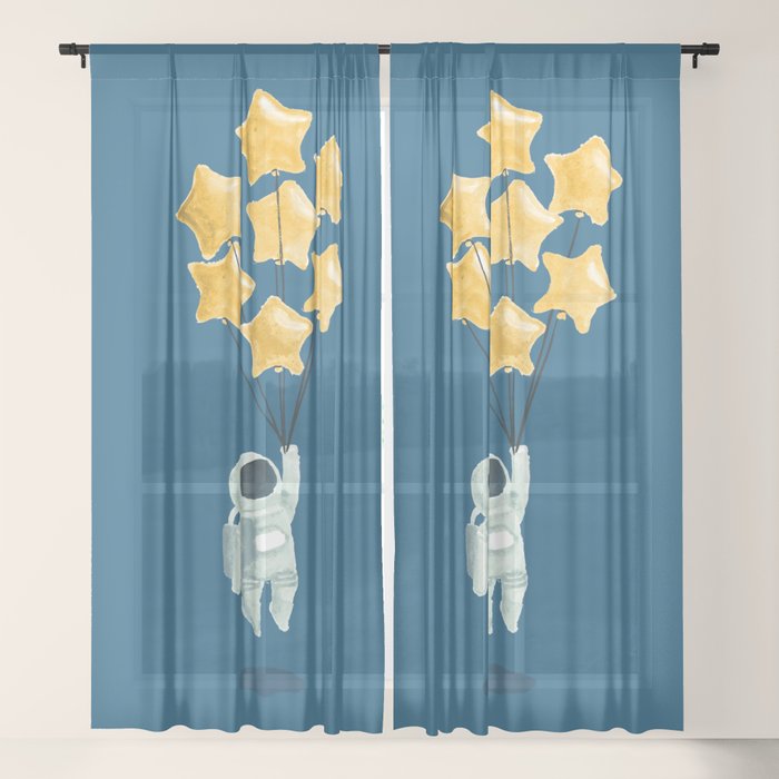 Astronaut's dream Window Curtain Gallery Image 21