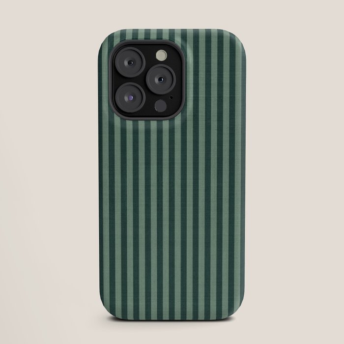 Pinstripe in Green iPhone Case Gallery Image 19