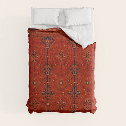 N194 - Red Berber Atlas Oriental Traditional Moroccan Style Duvet Cover Gallery Image 3