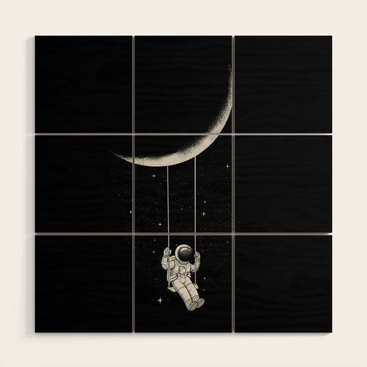 Moon Swing Wood Wall Art Gallery Image 2