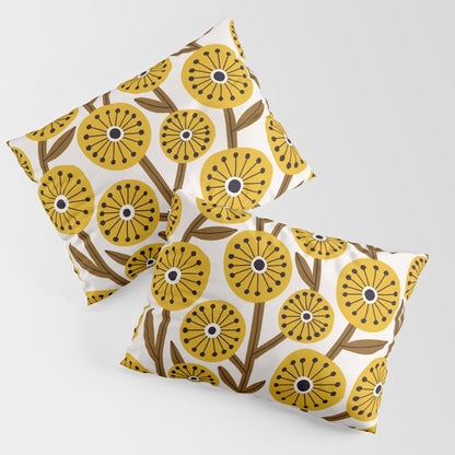 Mid Century Garden #1 Pillow Sham Gallery Image 1