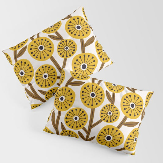 Mid Century Garden #1 Pillow Sham Gallery Image 1