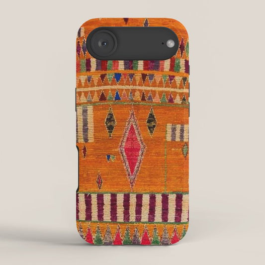 Orange Traditional Moroccan Design iPhone Case Gallery Image 2
