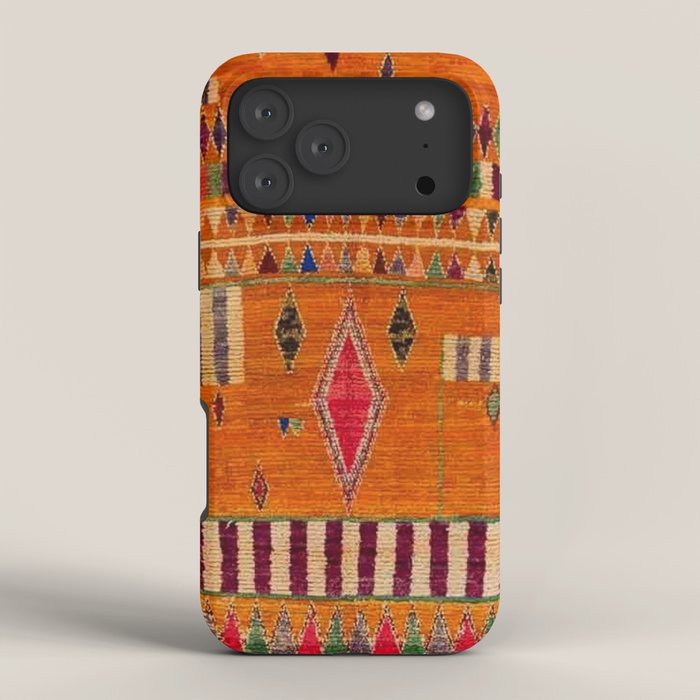 Orange Traditional Moroccan Design iPhone Case Gallery Image 4