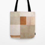 Neutral Tones Soft Colors Geometric Artwork Tote Bag Gallery Image 1