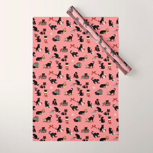 Christmas Cats Wrapping Paper Gallery Image 1