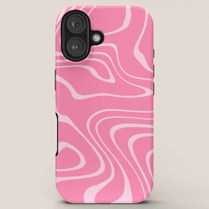 Pink Abstract Swirl Pattern iPhone Case Gallery Image 5