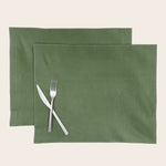 Sage Green Velvet texture Placemat Gallery Image 1