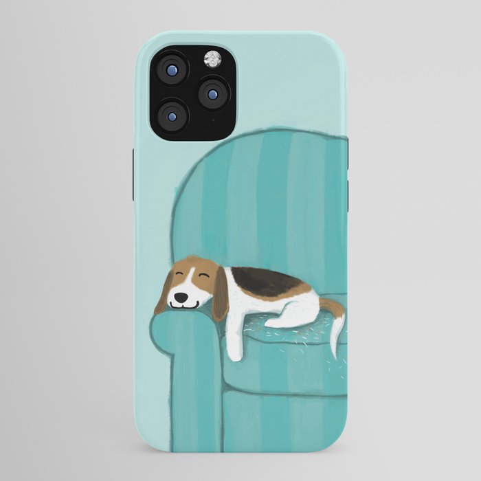 Happy Couch Beagle | Cute Sleeping Dog iPhone Case Gallery Image 43