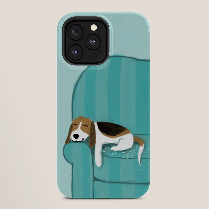 Happy Couch Beagle | Cute Sleeping Dog iPhone Case Gallery Image 28