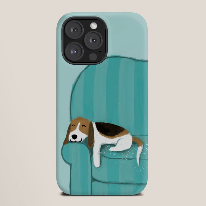 Happy Couch Beagle | Cute Sleeping Dog iPhone Case Gallery Image 20
