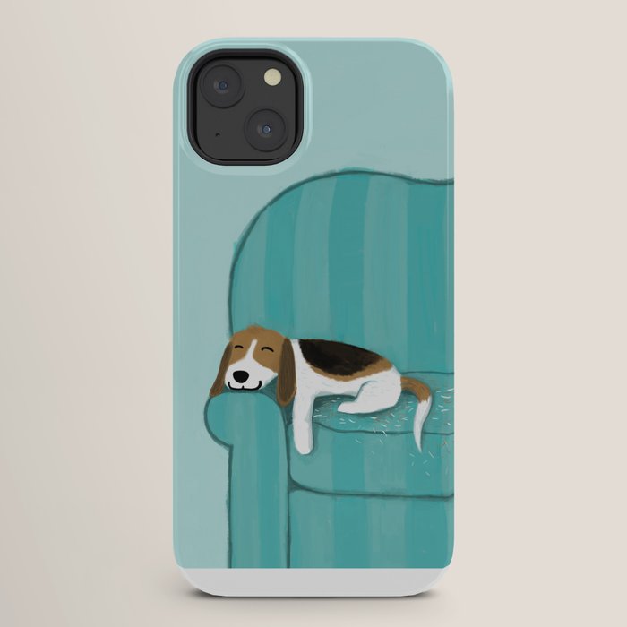 Happy Couch Beagle | Cute Sleeping Dog iPhone Case Gallery Image 26