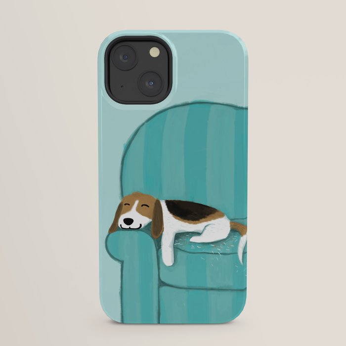 Happy Couch Beagle | Cute Sleeping Dog iPhone Case Gallery Image 21