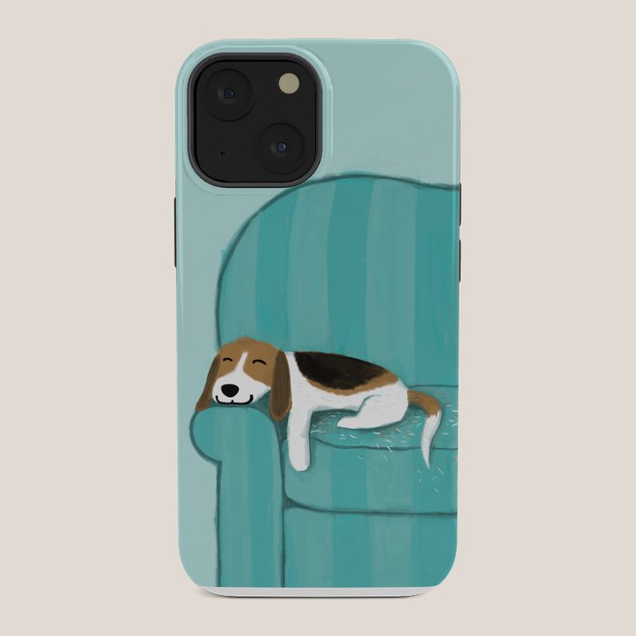 Happy Couch Beagle | Cute Sleeping Dog iPhone Case Gallery Image 34