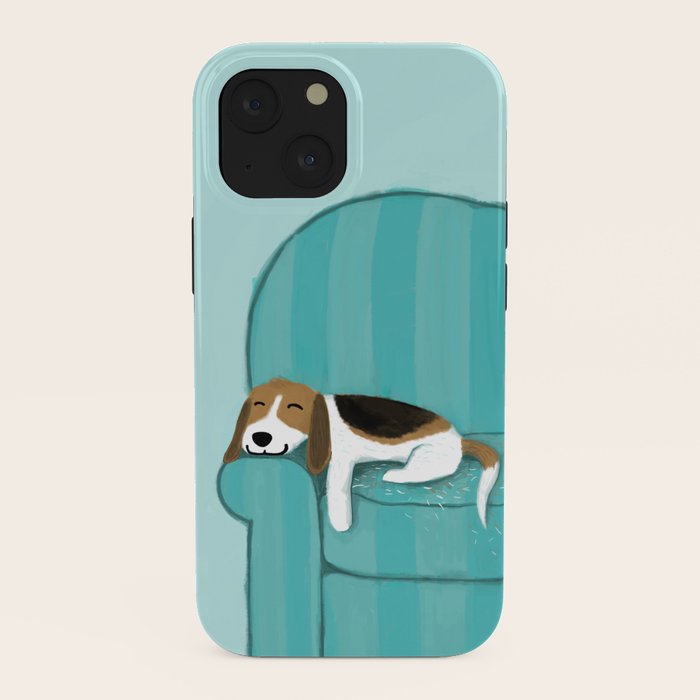 Happy Couch Beagle | Cute Sleeping Dog iPhone Case Gallery Image 38