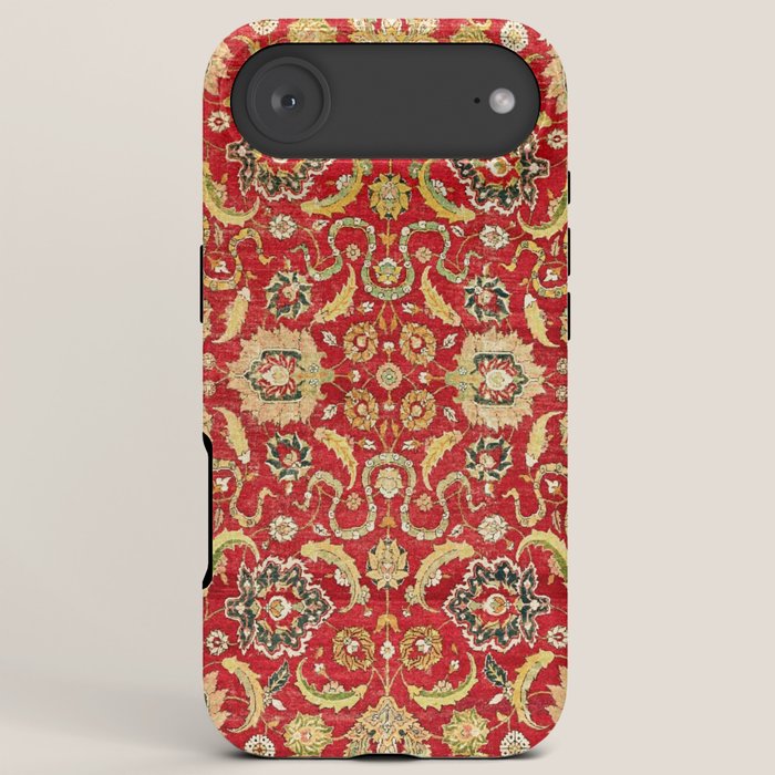 Isphahan Antique Central Persian Rug Print iPhone Case Gallery Image 6