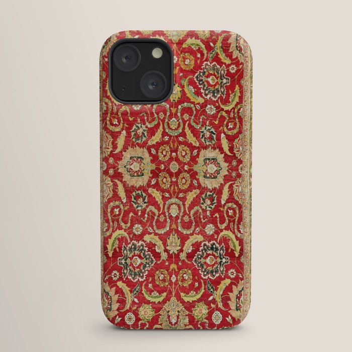 Isphahan Antique Central Persian Rug Print iPhone Case Gallery Image 17