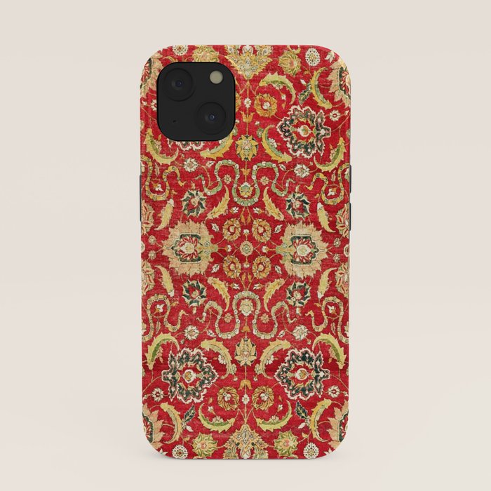 Isphahan Antique Central Persian Rug Print iPhone Case Gallery Image 37