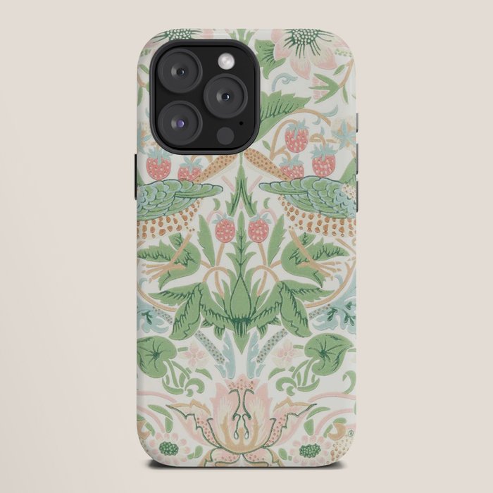William Morris Strawberry Thief Cochineal Willow iPhone Case Gallery Image 12