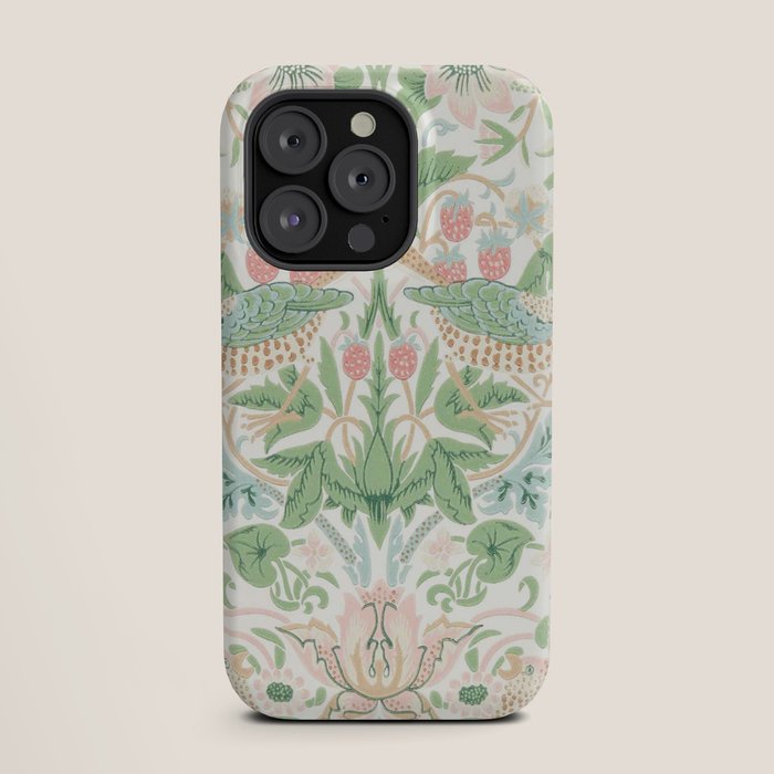 William Morris Strawberry Thief Cochineal Willow iPhone Case Gallery Image 19