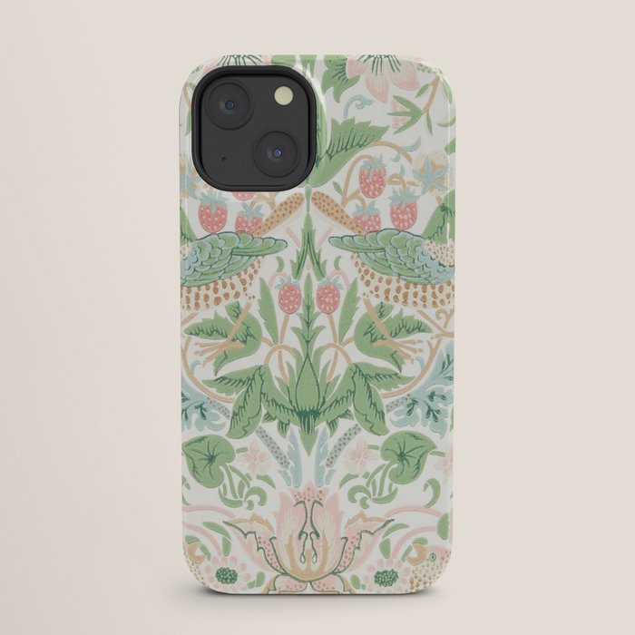 William Morris Strawberry Thief Cochineal Willow iPhone Case Gallery Image 25