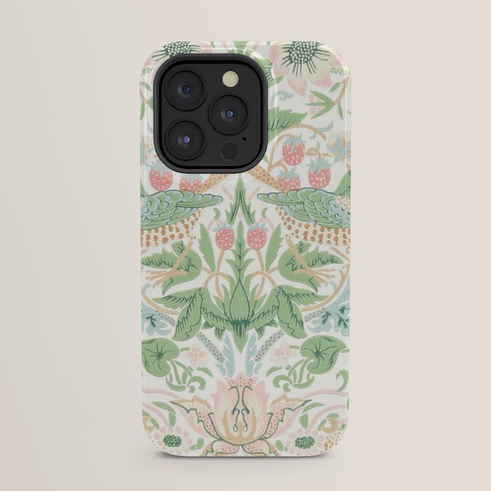 William Morris Strawberry Thief Cochineal Willow iPhone Case Gallery Image 23