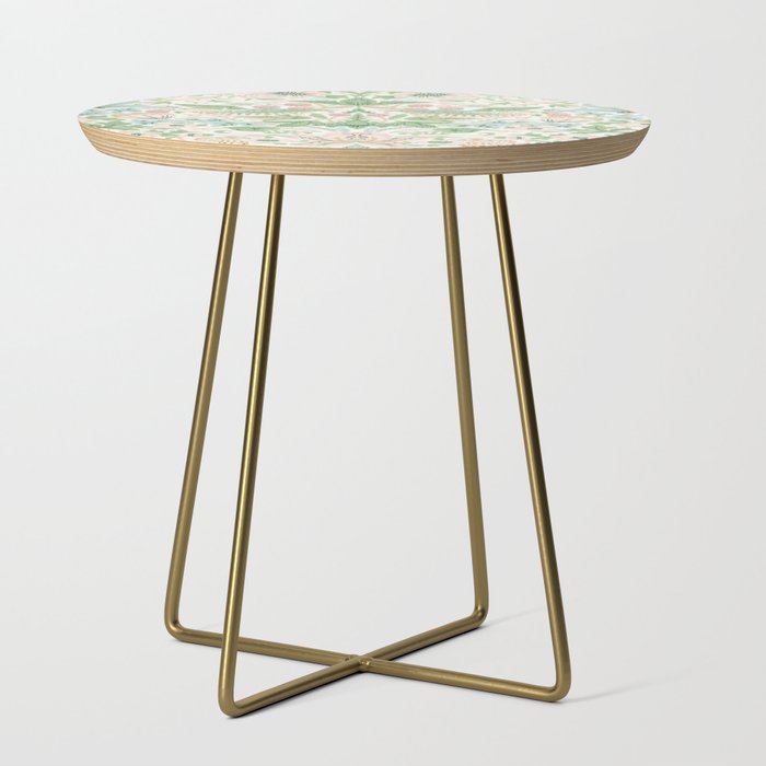 William Morris Strawberry Thief Cochineal Willow Side Table Gallery Image 1