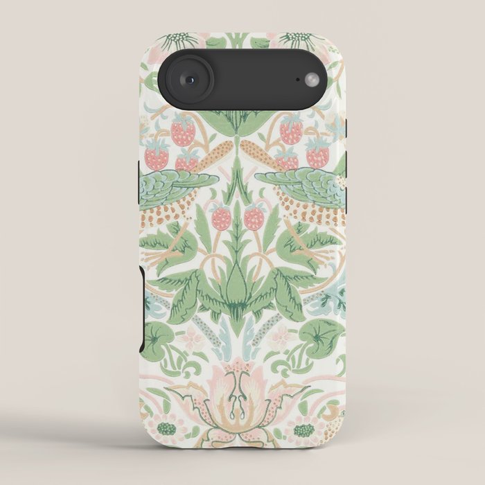 William Morris Strawberry Thief Cochineal Willow iPhone Case Gallery Image 2