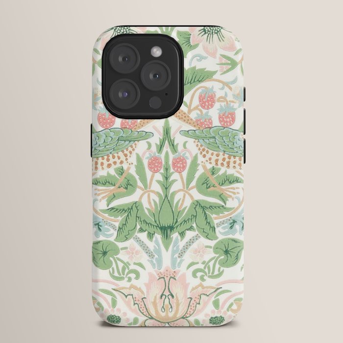 William Morris Strawberry Thief Cochineal Willow iPhone Case Gallery Image 15