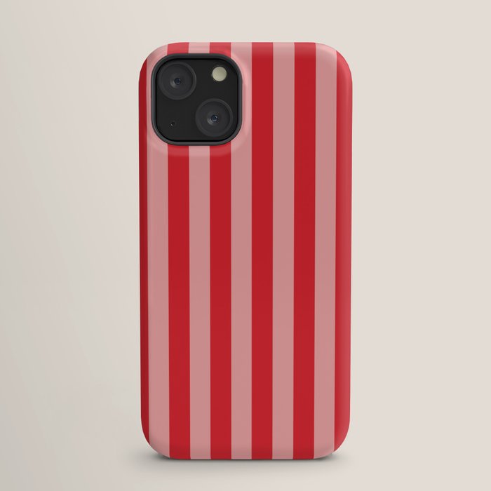 Bold Vertical Stripes Pattern (red/pink) iPhone Case Gallery Image 17