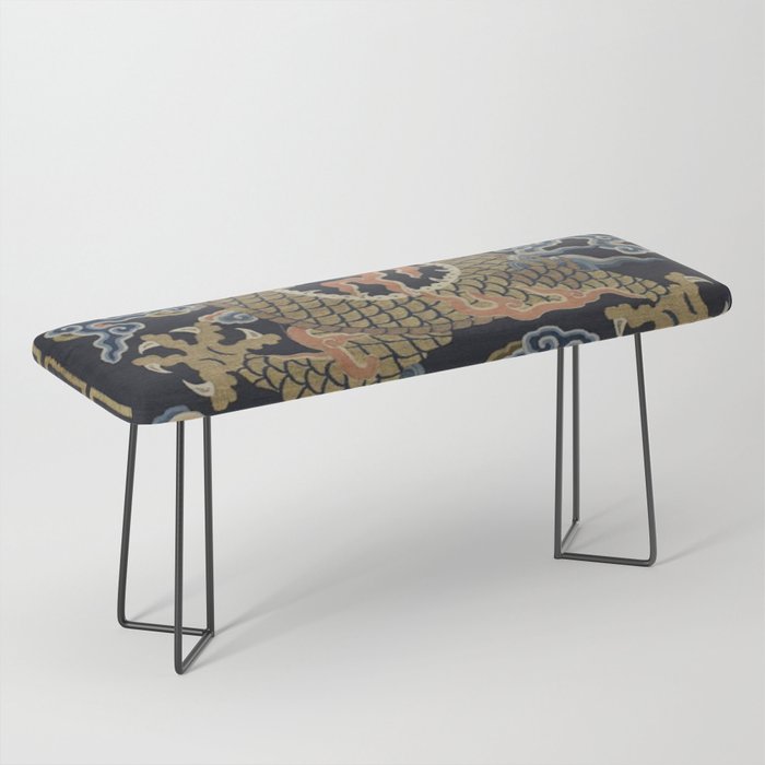Antique 18th Century Chinese Dragon Bench Gallery Image 1