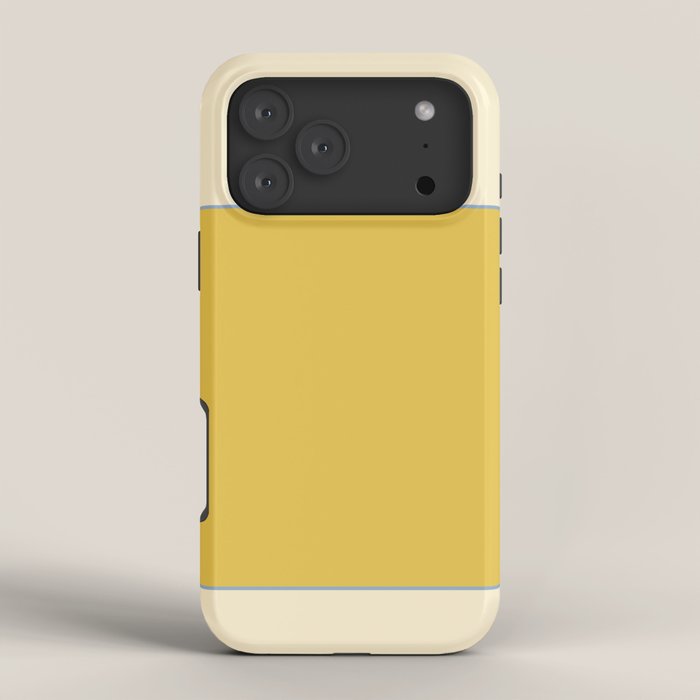 Sunshine Yellow Color Block Warm Vintage iPhone Case Gallery Image 4