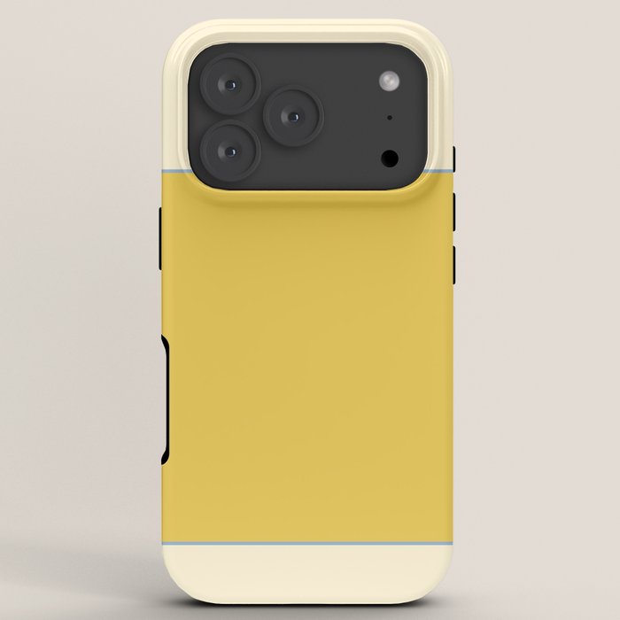Sunshine Yellow Color Block Warm Vintage iPhone Case Gallery Image 7