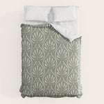 Boho Sage Green Pattern Comforter Gallery Image 1