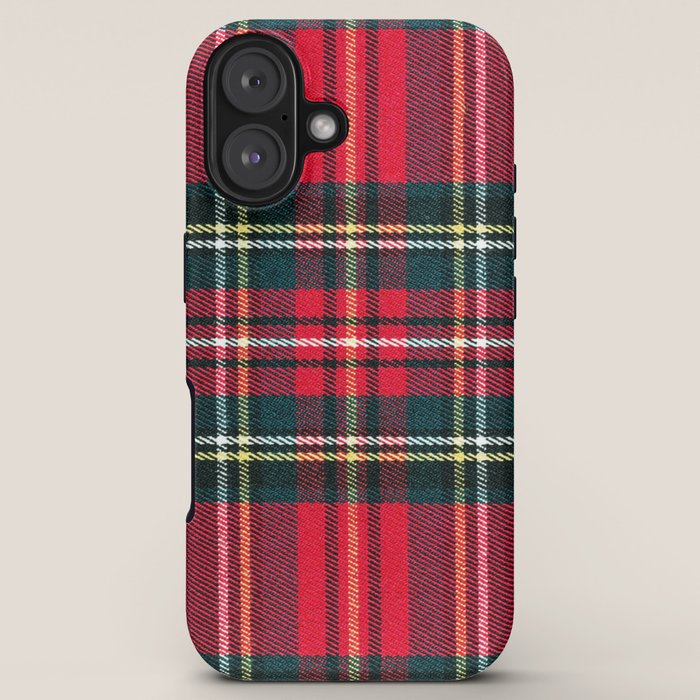 Black Red Tartan Plaid Scottish Pattern iPhone Case Gallery Image 5
