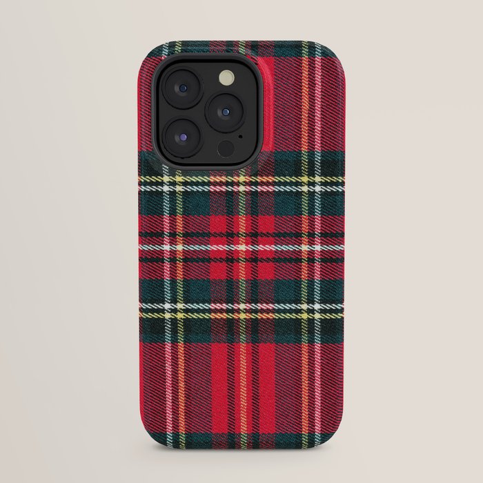Black Red Tartan Plaid Scottish Pattern iPhone Case Gallery Image 23