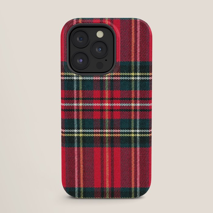 Black Red Tartan Plaid Scottish Pattern iPhone Case Gallery Image 27